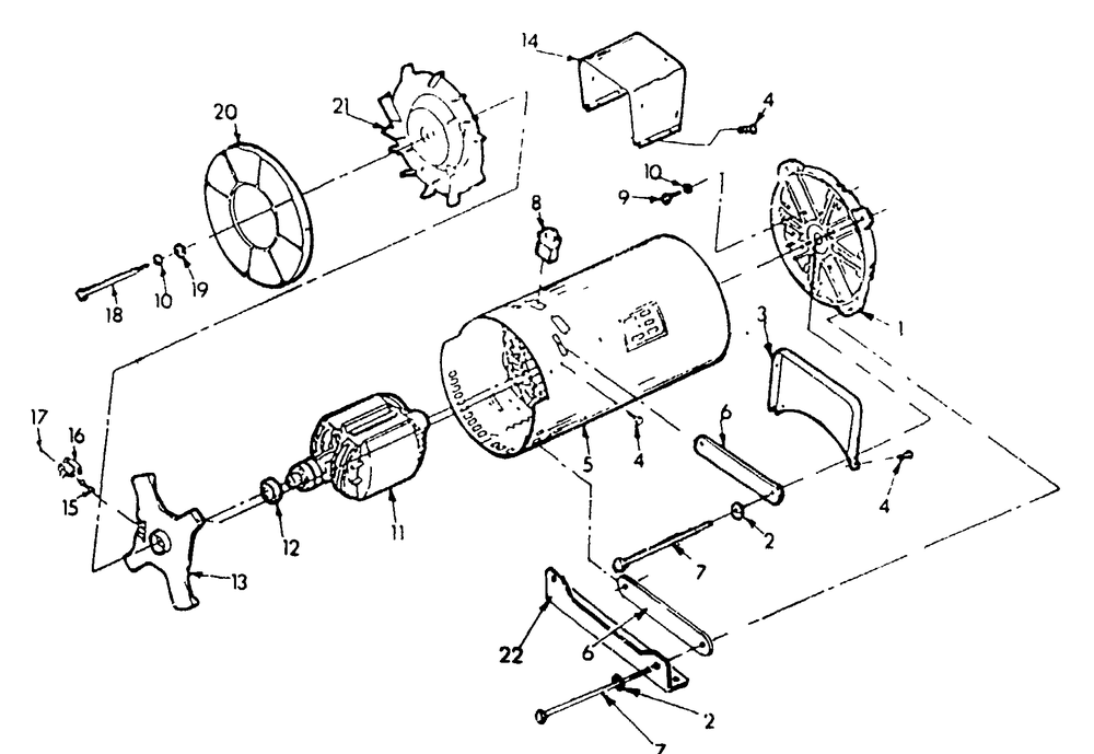 Generator Diagram and Parts List for 9186-0-T40004  Briggs and Stratton Generator